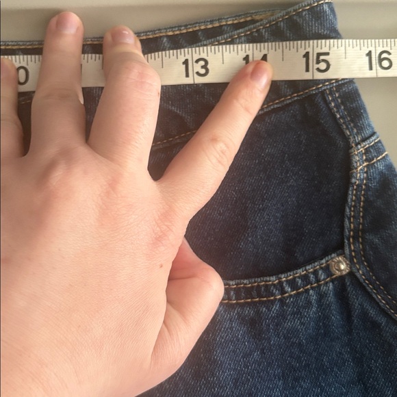 NWT Vero Moda Dark Blue Denim Button Up Front Skirt Size M - Picture 4 of 9